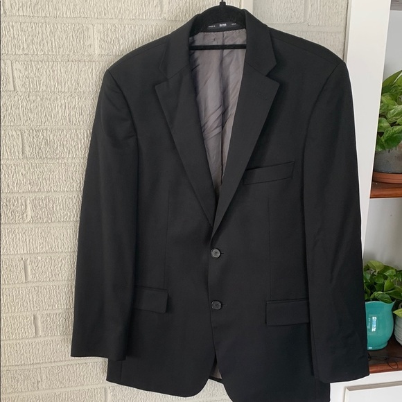 BOSS Hugo Boss Black Virgin Wool Sport Coat Pasolini/Movie US_2 36R Super100 USA - Picture 1 of 16